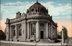 De Kalb Post Office DeKalb, IL Postcard 