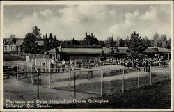 Playhouse and Dafoe Hospital of Dionne Quintuplets Postcard