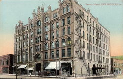 Savery Hotel Des Moines, IA Postcard Postcard