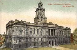 Polk County Courthouse Des Moines, IA Postcard Postcard