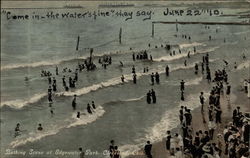 Bathing Scene as Edgewater Park Postcard