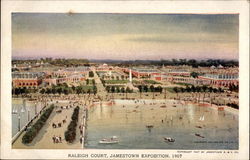 Raleigh Court Jamestown, VA 1907 Jamestown Exposition Postcard Postcard