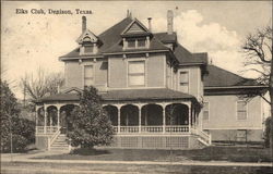 Elks Club Denison, TX Postcard Postcard