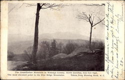 The Grandfather Mountain in Watauga County Postcard