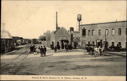 Atlantic & North Carolina R. R. Station Postcard