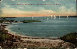 "Yacht Race" at Wrightsville Sound Wrightsville Beach, NC Postcard Postcard