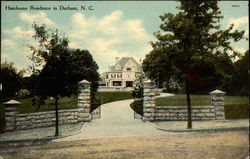 Handsome Residence Durham, NC Postcard 