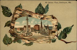 Mt. Vernon Place Postcard
