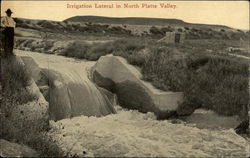 Irrigation Lateral in North Platte Valley Scenic, NE Postcard Postcard