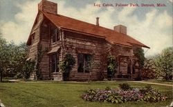 Log Cabin, Palmer Park Postcard