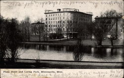 Plaza Hotel and Loring Park Minneapolis, MN Postcard Postcard