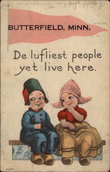 De lufliest people yet live here Postcard