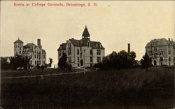 Scene at College Grounds Postcard