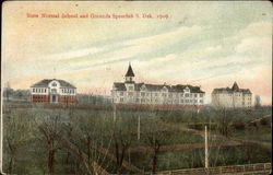 State Normal School and Grounds, 1909 Spearfish, SD Postcard Postcard