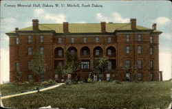 Century Memorial Hall, Dakota W. U Mitchell, SD Postcard Postcard