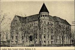 Ladies' Hall, Normal School Madison, SD Postcard Postcard