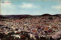 Aerial View of Lead City Postcard