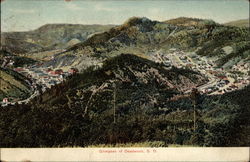 Bird's Eye VIew - Glimpses Deadwood, SD Postcard Postcard