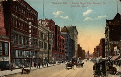 Riverside Ave Looking West from Bernard St Postcard