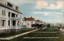Officers Quarters, Puget Sound Naval Station Postcard