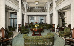 Lobby - YWCA Building Postcard