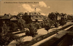 A Residence Street, Capitol Hill District Postcard