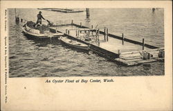 An Oyster Float Bay Center, WA Postcard Postcard