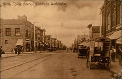 North Tower Avenue Centralia, WA Postcard Postcard