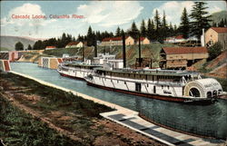Cascade Locks Oregon Postcard Postcard