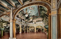 Hall of the Doges, Davenport's Restaurant Postcard