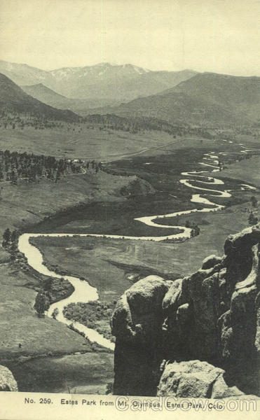 Estes Park from Mt. Olympus Colorado