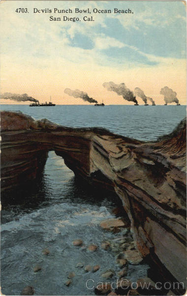 Devils Punch Bowl, Ocean Beach San Diego California