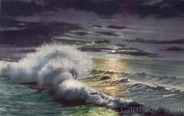 Moonlight on Tillamont Bay Scenic Oregon