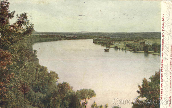Mississippi River from Indian Mouds St. Paul Minnesota