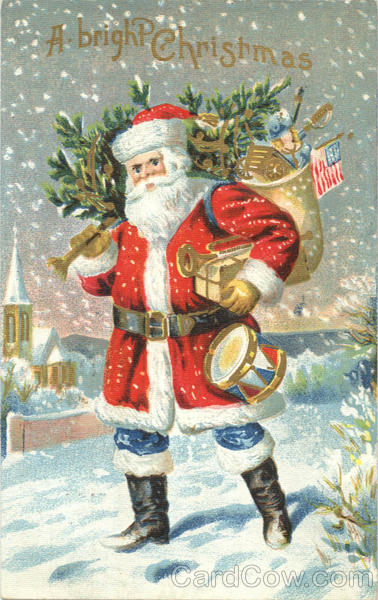A bright Christmas Santa Claus