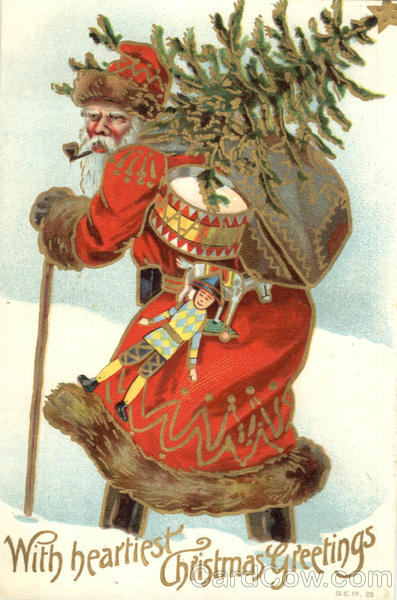 With heartiest Christmas Greetings Santa Claus
