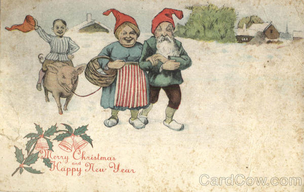 Merry Christmas and Happy New Year Santa Claus