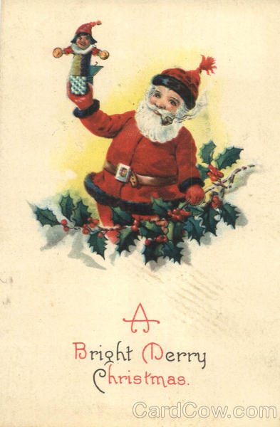 A Bright Merry Christmas Santa Claus