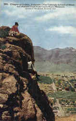 Glimpse of Golden Colorado Postcard 