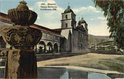 Mission Santa Barbara Postcard