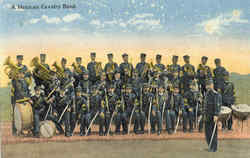 A Mexican Cavalry Band Military Postcard Postcard