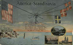 America-Scandinavia Postcard