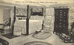 Bedroom, John Alden House Duxbury, MA Postcard Postcard