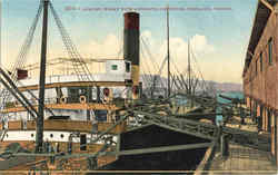 Loading Wheat with Automatic Conveyors Postcard