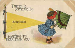 There is somene... Banner Card Postcard