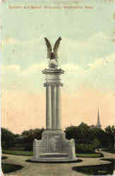 Soldiers' and Sailors' Monument Whitinsville, MA Postcard Postcard