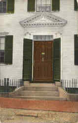 Jacob Wendell Doorway and House Postcard