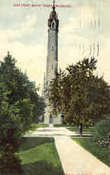 Lake front Water Tower Postcard