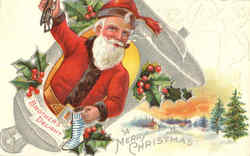 A Merry Christmas Brothers Delight Postcard
