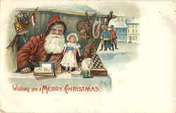 Wishing you a Merry Christmas Postcard